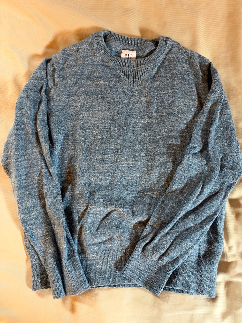 GAP Heathered Blue Pullover Sweater